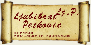 Ljubibrat Petković vizit kartica